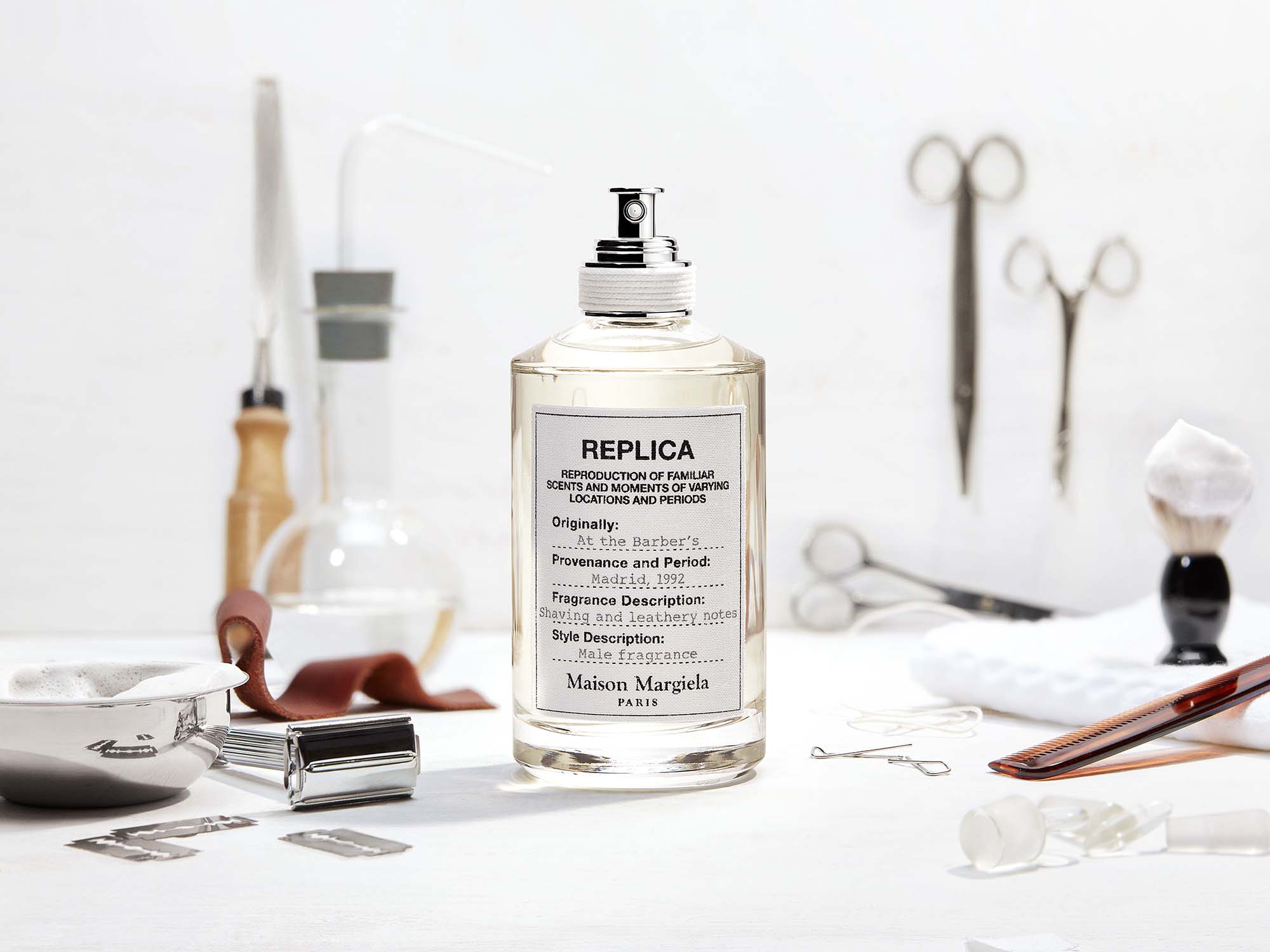 Replica — At the Barber's — Maison Margiela, stylisme Léonie Escolivet